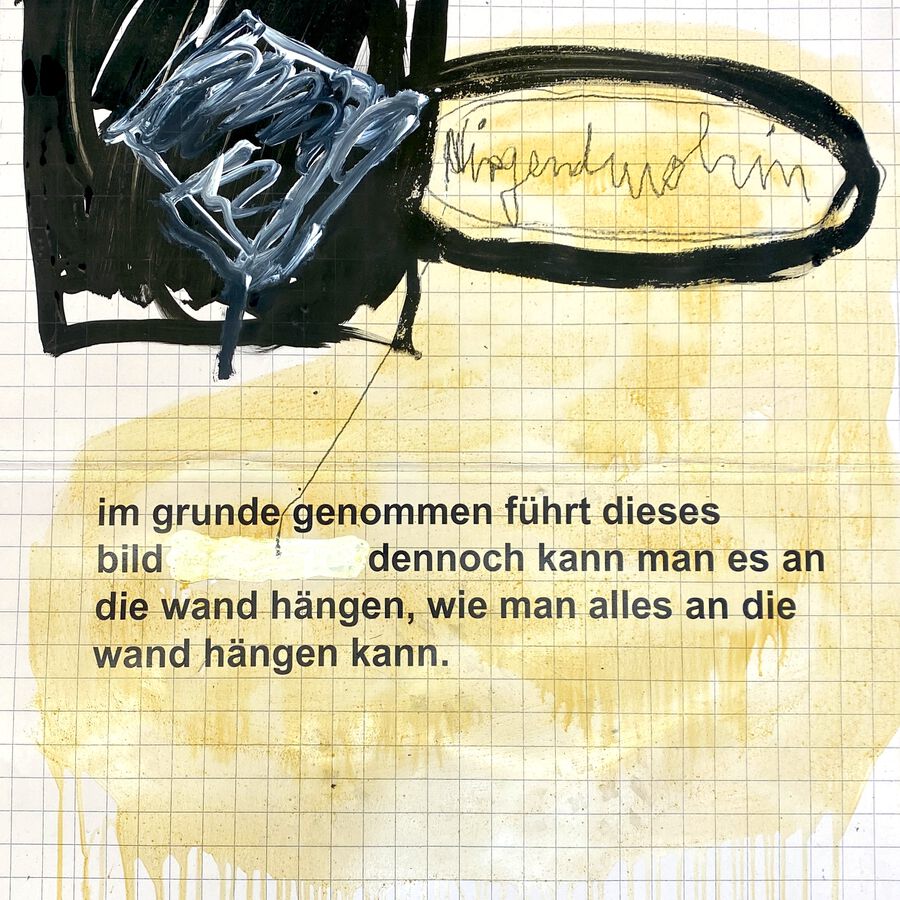 Ulrich Langenbach, nirgendwohin, 2025, mixed media